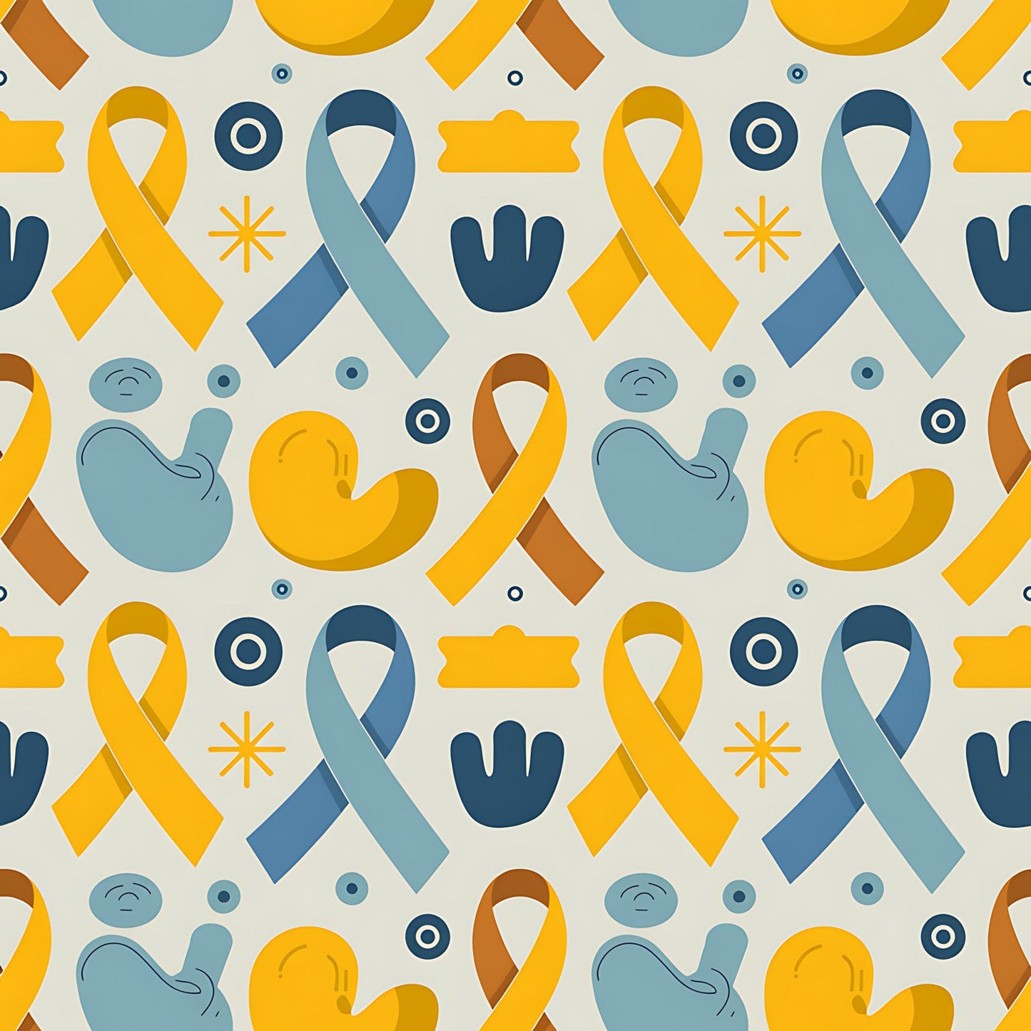 Down Syndrome Awareness Pattern 28 Quilting Cotton Fabric
