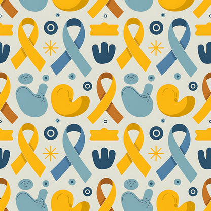 Down Syndrome Awareness Pattern 28 Quilting Cotton Fabric