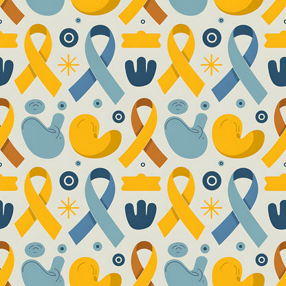 Ribbons of Hope Pattern 28 Minky Fabric
