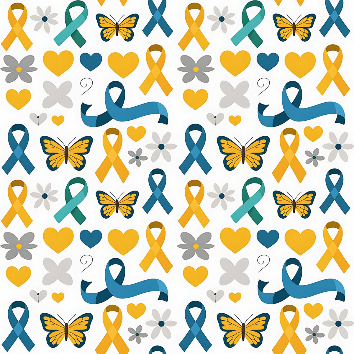Ribbons of Hope Pattern 29 Minky Fabric
