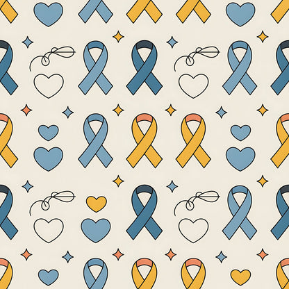 Down Syndrome Awareness Pattern 6 Quilting Cotton Fabric