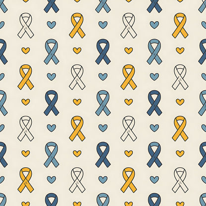 Down Syndrome Awareness Pattern 7 Quilting Cotton Fabric