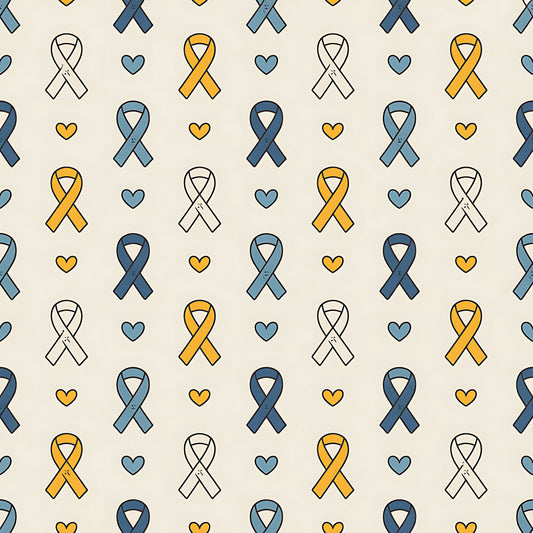Down Syndrome Awareness Pattern 7 Quilting Cotton Fabric