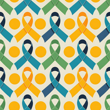 Down Syndrome Awareness Pattern 8 Quilting Cotton Fabric