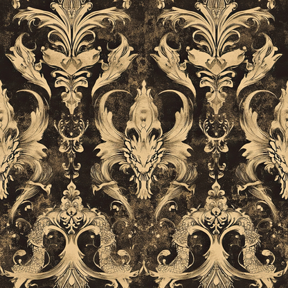 Gilded Wyvern Pattern 19 Minky Fabric