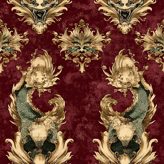 Draconian Royale Pattern 23 Quilting Cotton Fabric