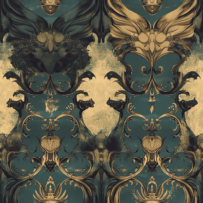 Gilded Wyvern Pattern 27 Minky Fabric