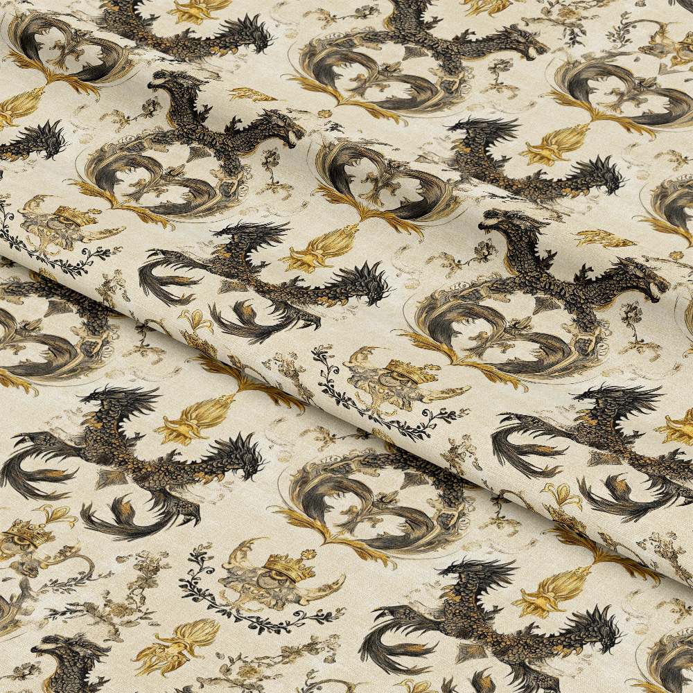 Draconian Royale Pattern 28 Quilting Cotton Fabric