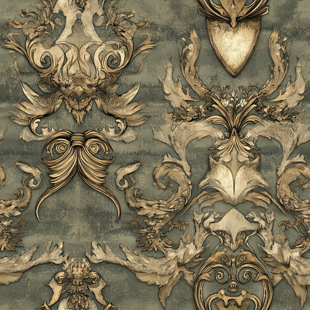 Gilded Wyvern Pattern 29 Minky Fabric