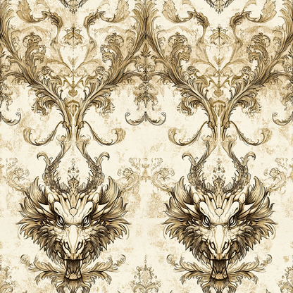 Gilded Wyvern Pattern 33 Minky Fabric