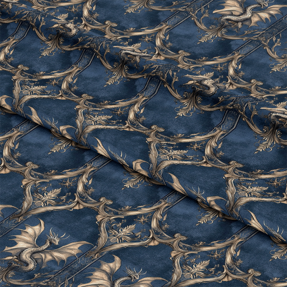 Draconian Royale Pattern 3 Quilting Cotton Fabric