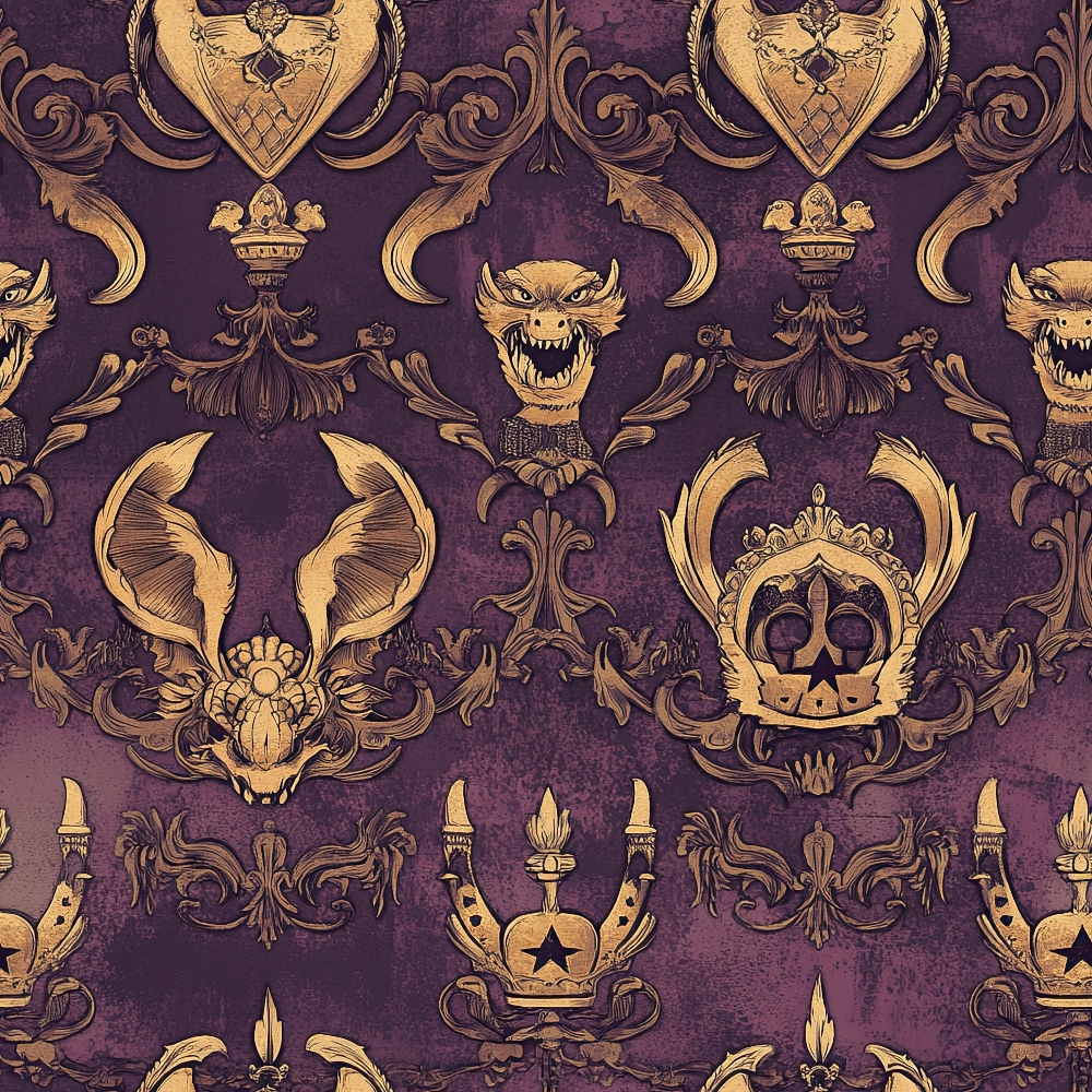 Gilded Wyvern Pattern 41 Minky Fabric