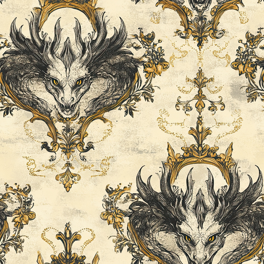 Draconian Royale Pattern 51 Quilting Cotton Fabric