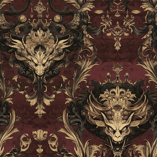 Draconian Royale Pattern 53 Quilting Cotton Fabric