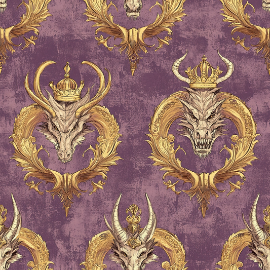 Draconian Royale Pattern 60 Quilting Cotton Fabric