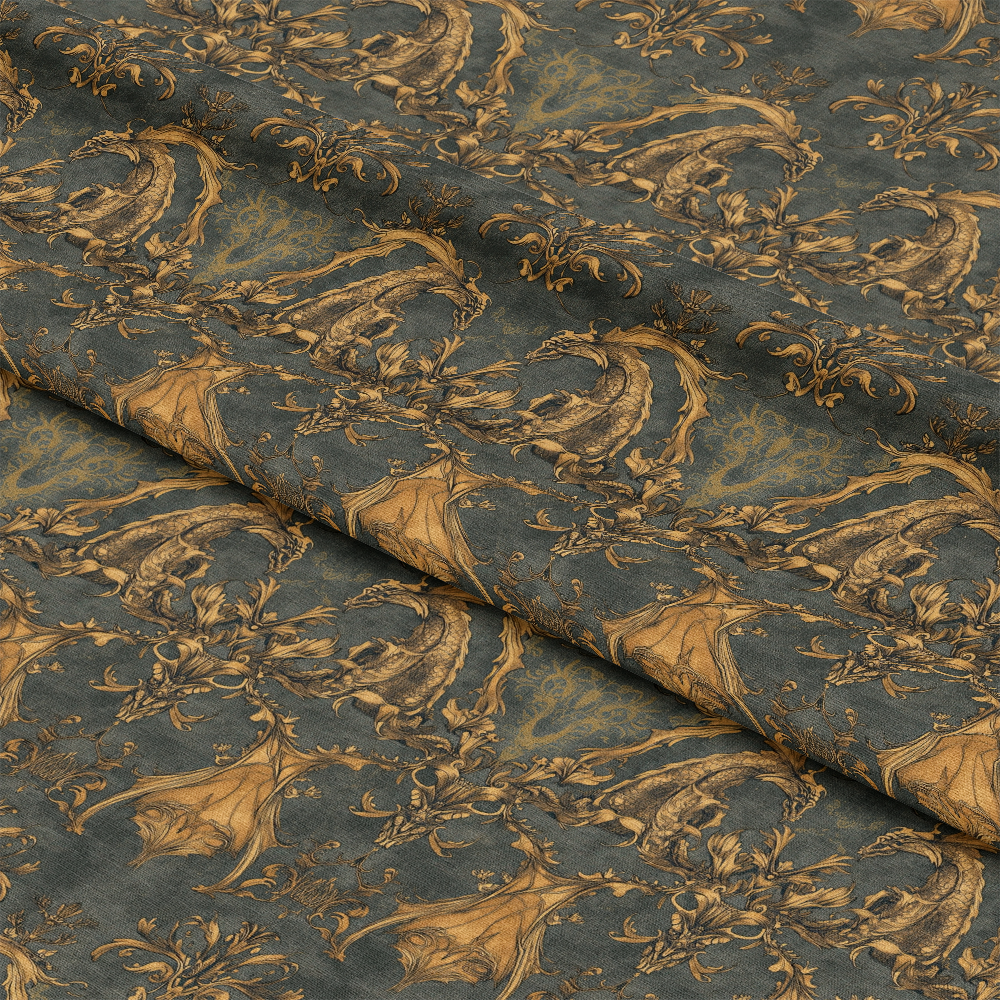 Draconian Royale Pattern 66 Quilting Cotton Fabric
