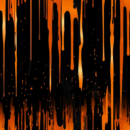 Dripping Orange Liquid Pattern 5 Minky Fabric