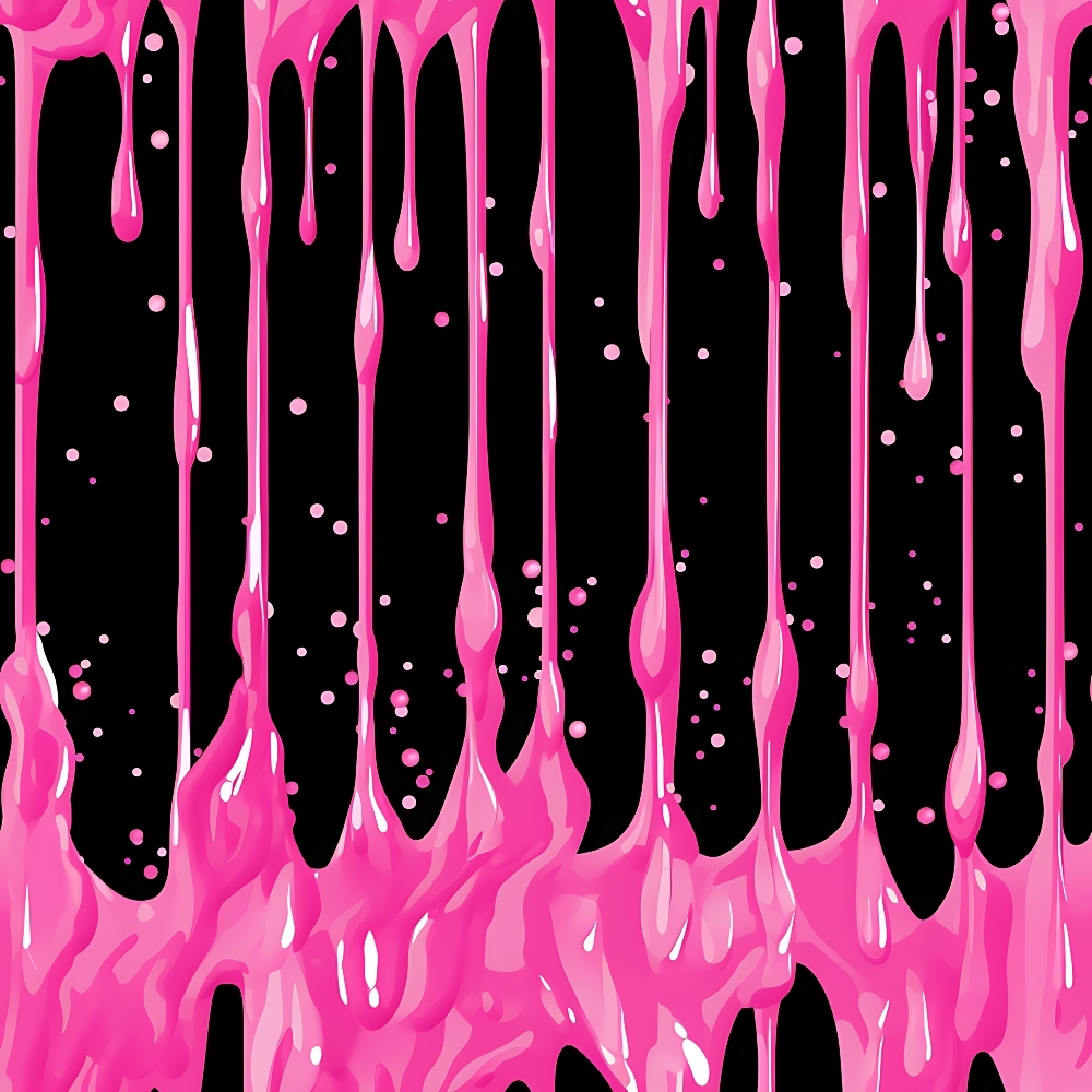 Dripping Pink Liquid Pattern 4 Minky Fabric