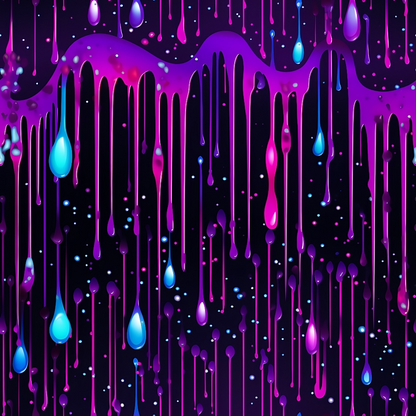 Dripping Purple Liquid Pattern 1 Minky Fabric