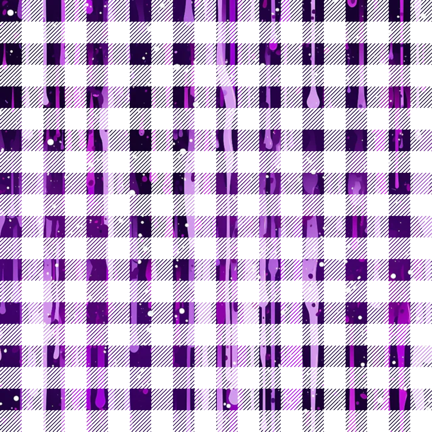 Dripping Purple Liquid Pattern 11 Quilting Cotton Fabric