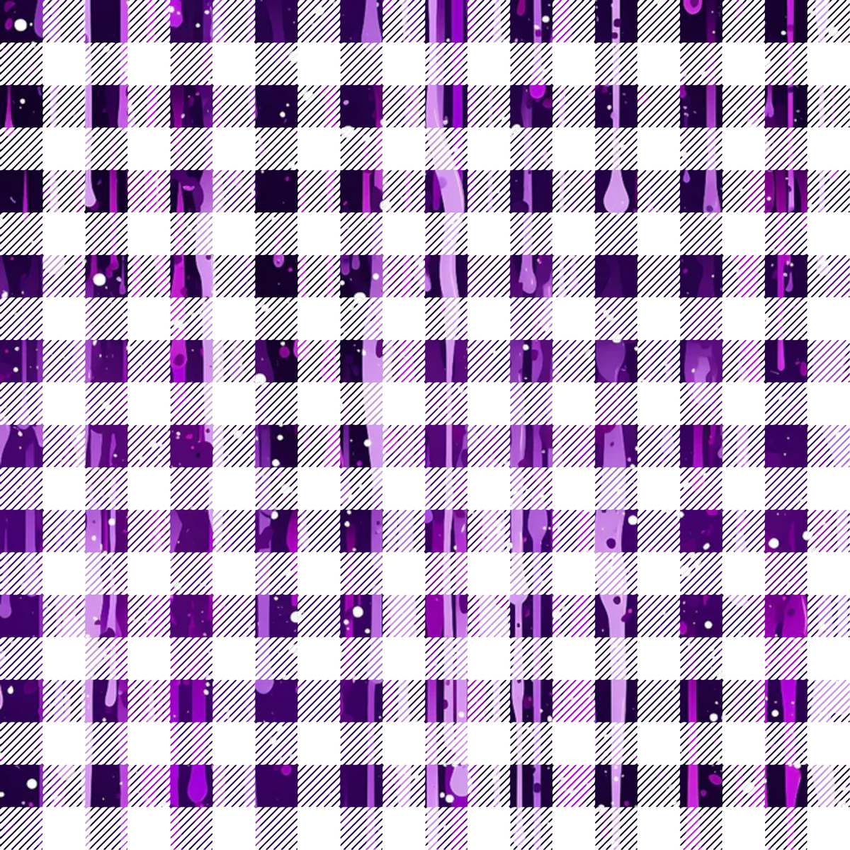 Dripping Purple Liquid Pattern 11 Minky Fabric
