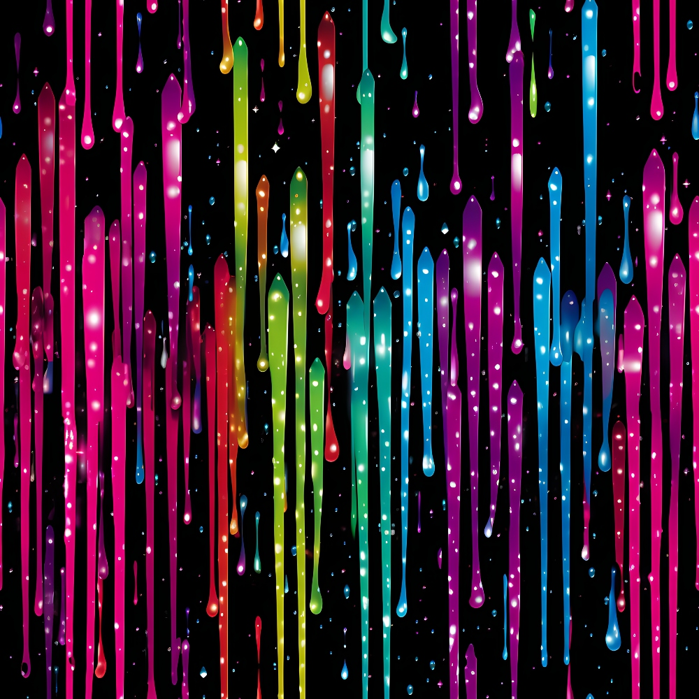 Dripping Rainbow Liquid Pattern 11 Minky Fabric