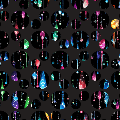 Dripping Rainbow Liquid Pattern 20 Minky Fabric