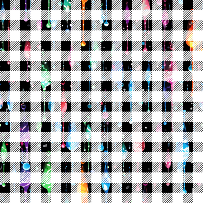 Dripping Rainbow Liquid Pattern 16 Minky Fabric