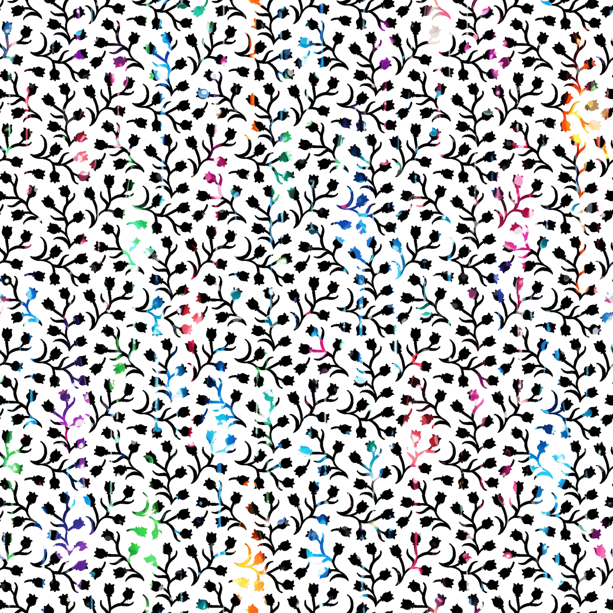 Dripping Rainbow Liquid Pattern 23 Minky Fabric