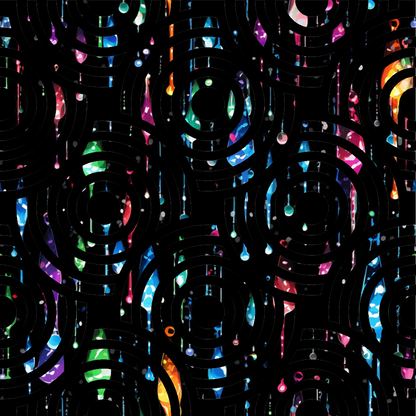 Dripping Rainbow Liquid Pattern 22 Quilting Cotton Fabric