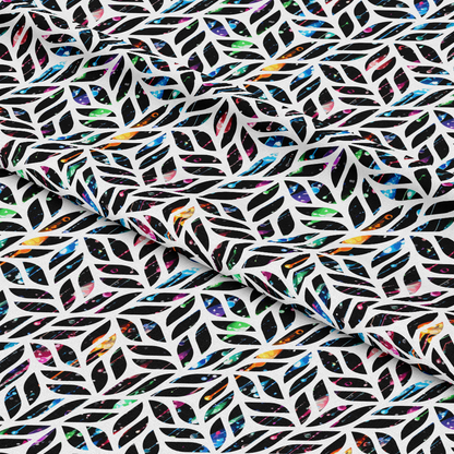 Dripping Rainbow Liquid Pattern 24 Quilting Cotton Fabric