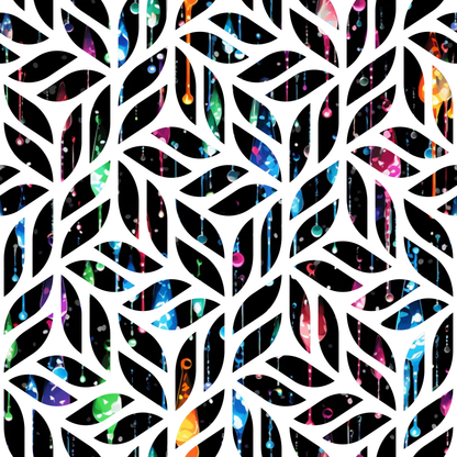 Dripping Rainbow Liquid Pattern 24 Minky Fabric