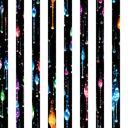 Dripping Rainbow Liquid Pattern 27 Minky Fabric