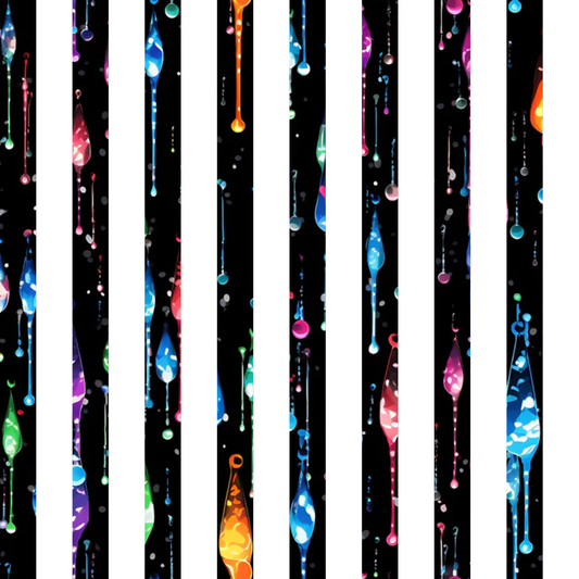 Dripping Rainbow Liquid Pattern 27 Quilting Cotton Fabric
