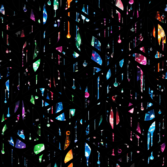 Dripping Rainbow Liquid Pattern 25 Quilting Cotton Fabric