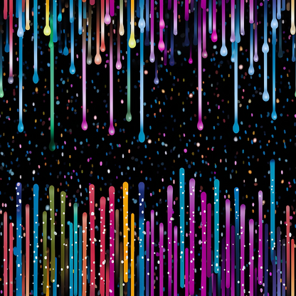 Dripping Rainbow Liquid Pattern 6 Minky Fabric