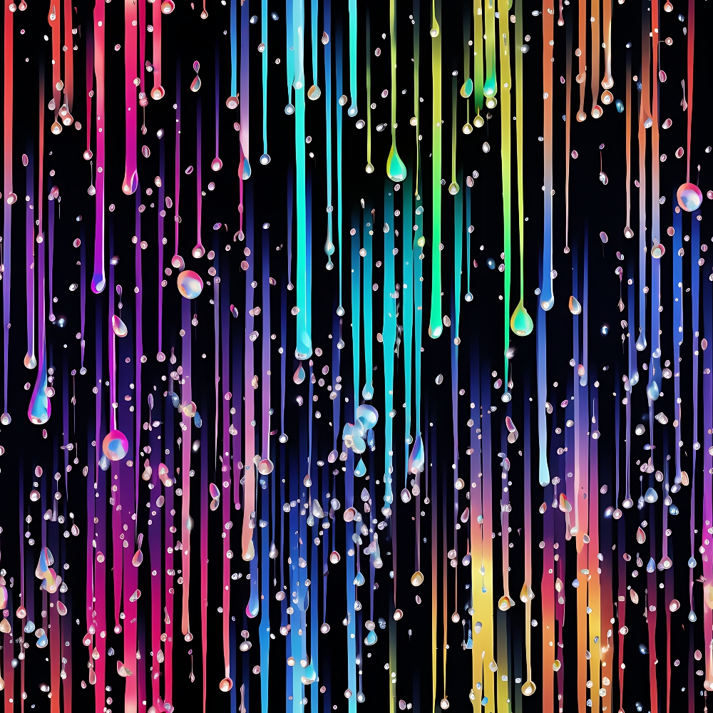 Dripping Rainbow Liquid Pattern 10 Minky Fabric