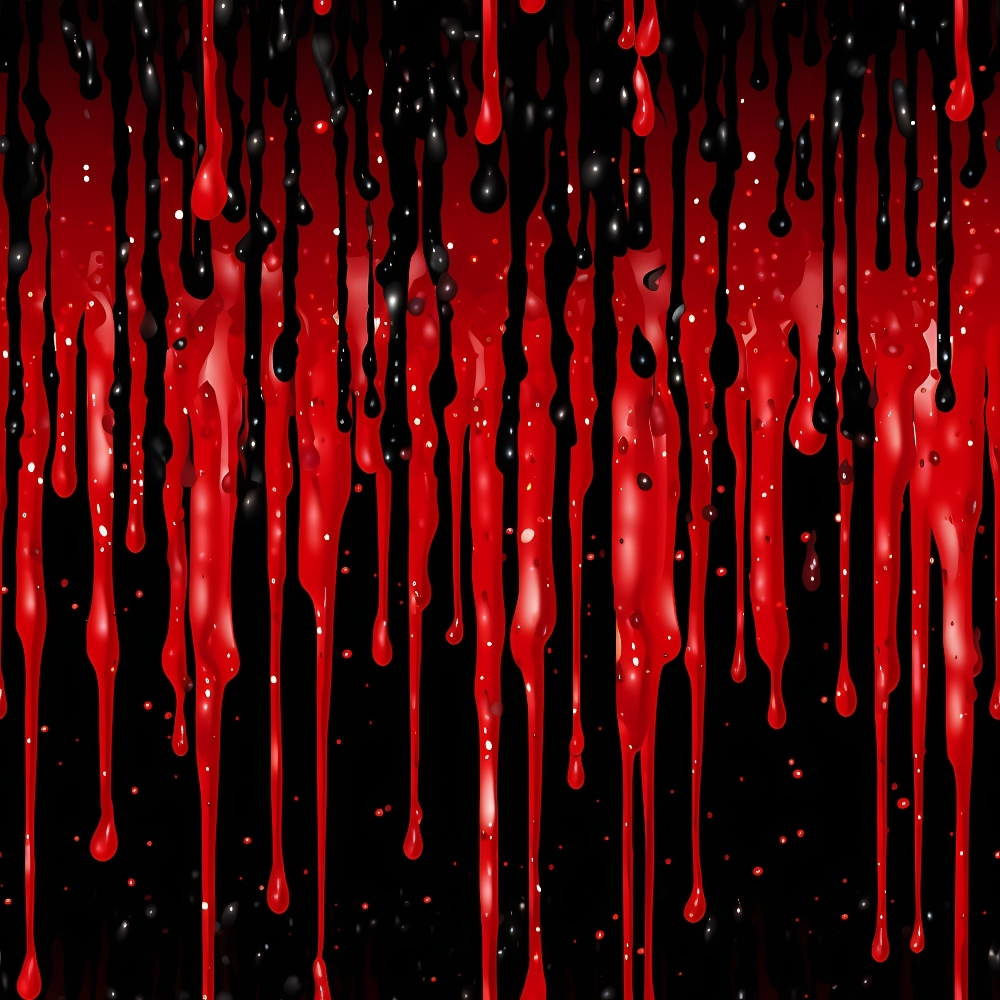 Dripping Red Liquid Pattern 3 Minky Fabric