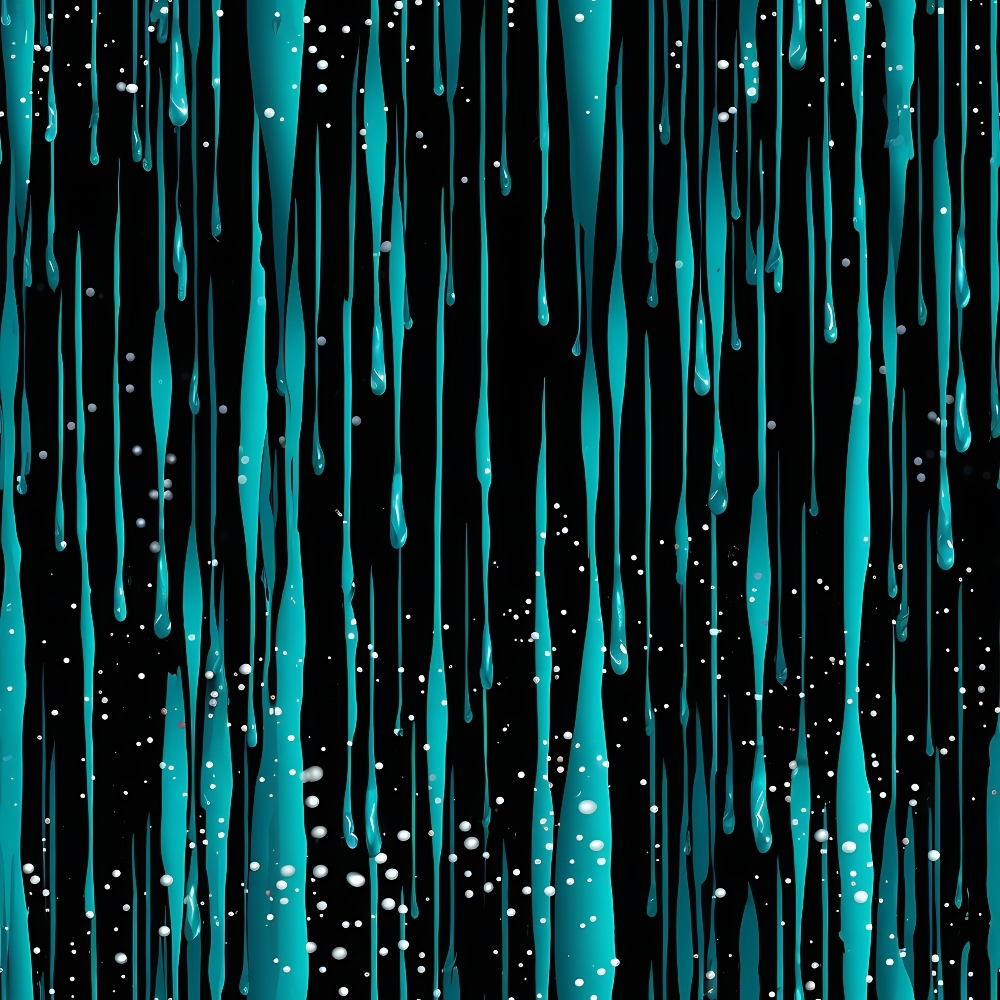 Dripping Turquoise Liquid Pattern 1 Minky Fabric