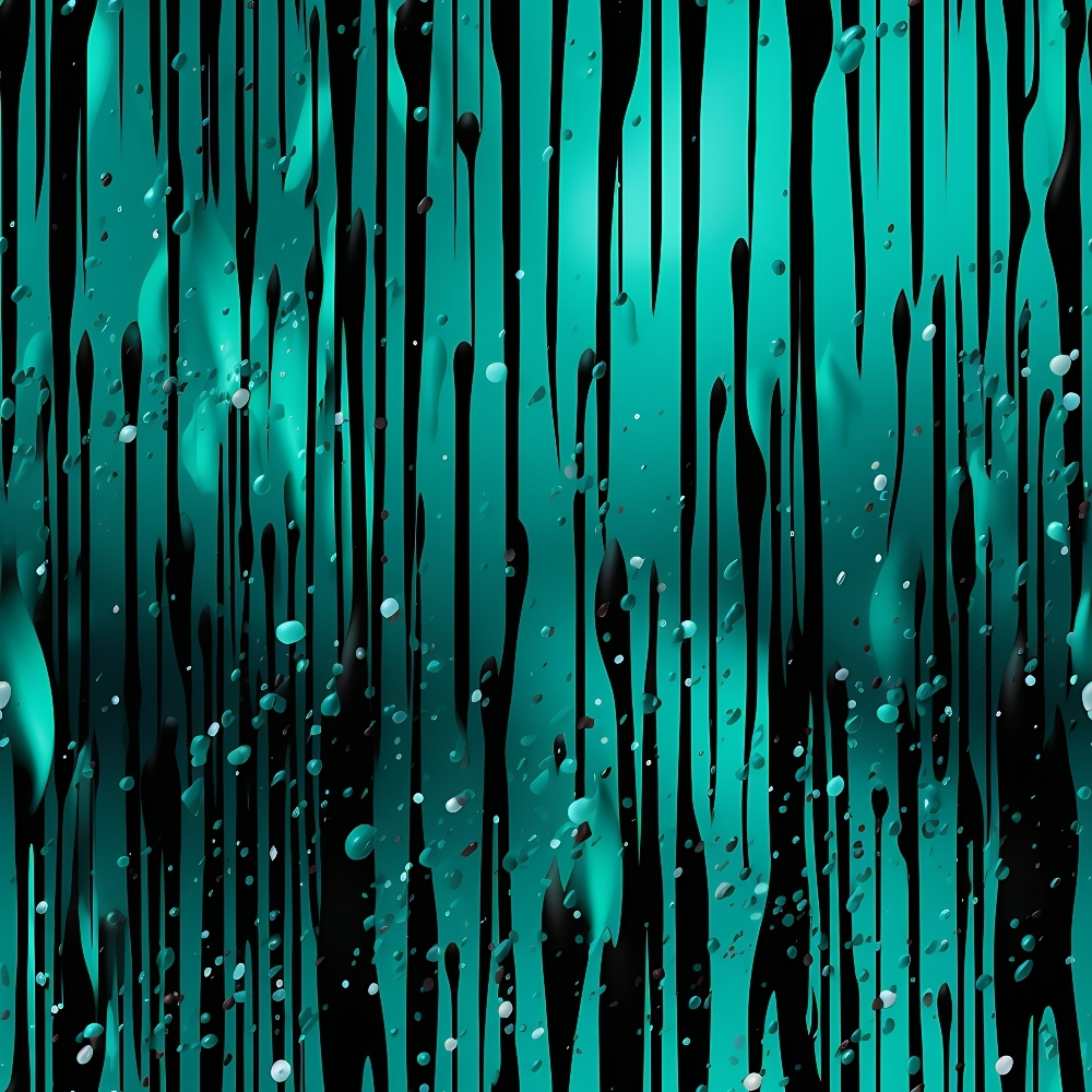 Dripping Turquoise Liquid Pattern 2 Minky Fabric