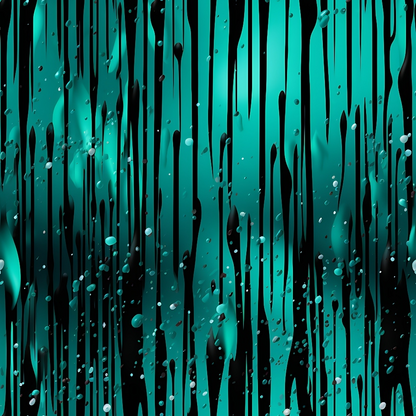 Dripping Turquoise Liquid Pattern 2 Minky Fabric
