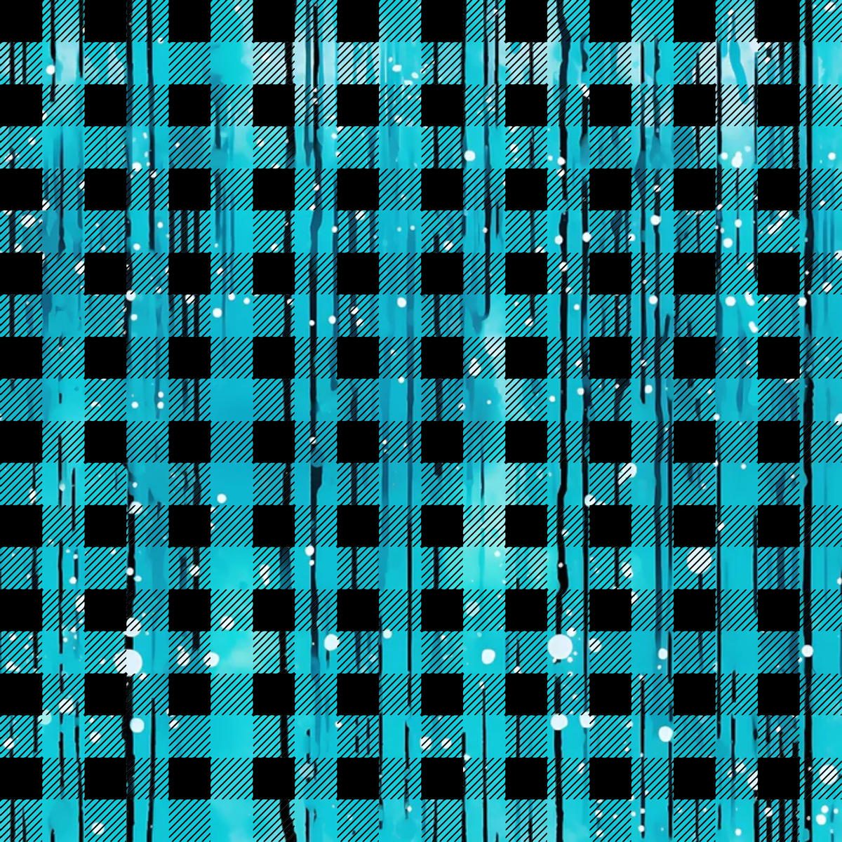 Dripping Turquoise Liquid Pattern 12 Minky Fabric
