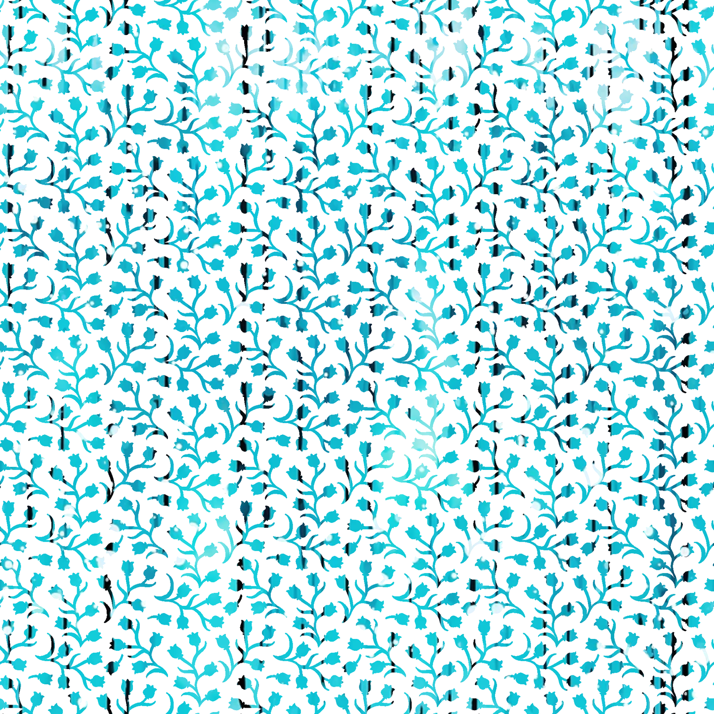Dripping Turquoise Liquid Pattern 19 Quilting Cotton Fabric