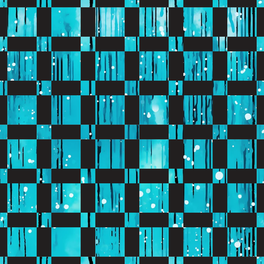 Dripping Turquoise Liquid Pattern 16 Quilting Cotton Fabric
