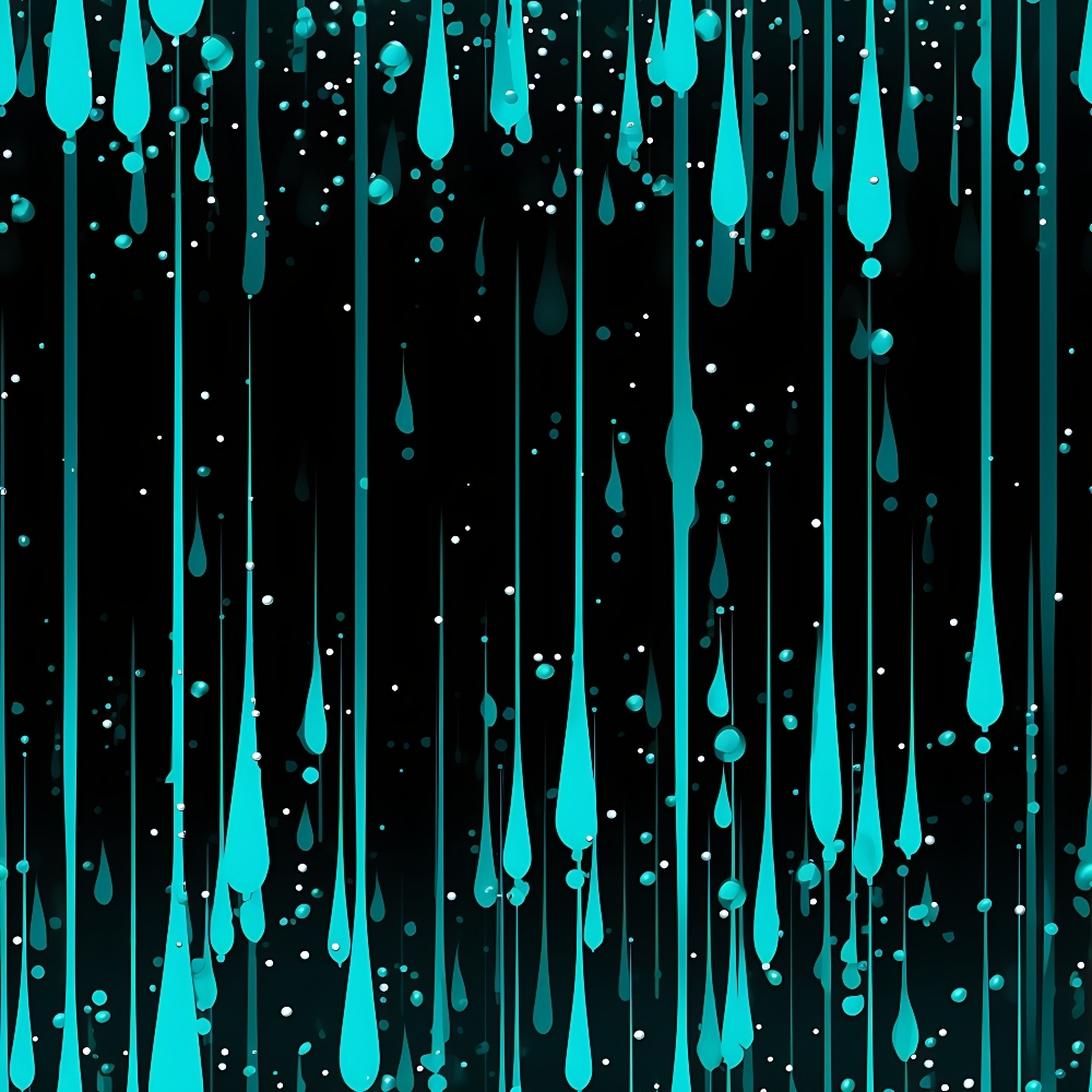 Dripping Turquoise Liquid Pattern 5 Minky Fabric