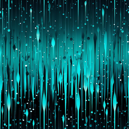 Dripping Turquoise Liquid Pattern 7 Minky Fabric
