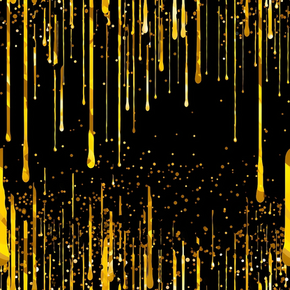 Dripping Yellow Liquid Pattern 2 Quilting Cotton Fabric