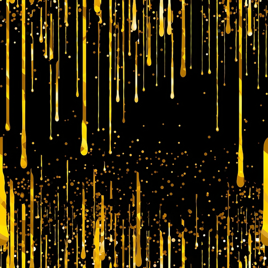 Dripping Yellow Liquid Pattern 2 Quilting Cotton Fabric