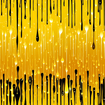 Dripping Yellow Liquid Pattern 3 Minky Fabric