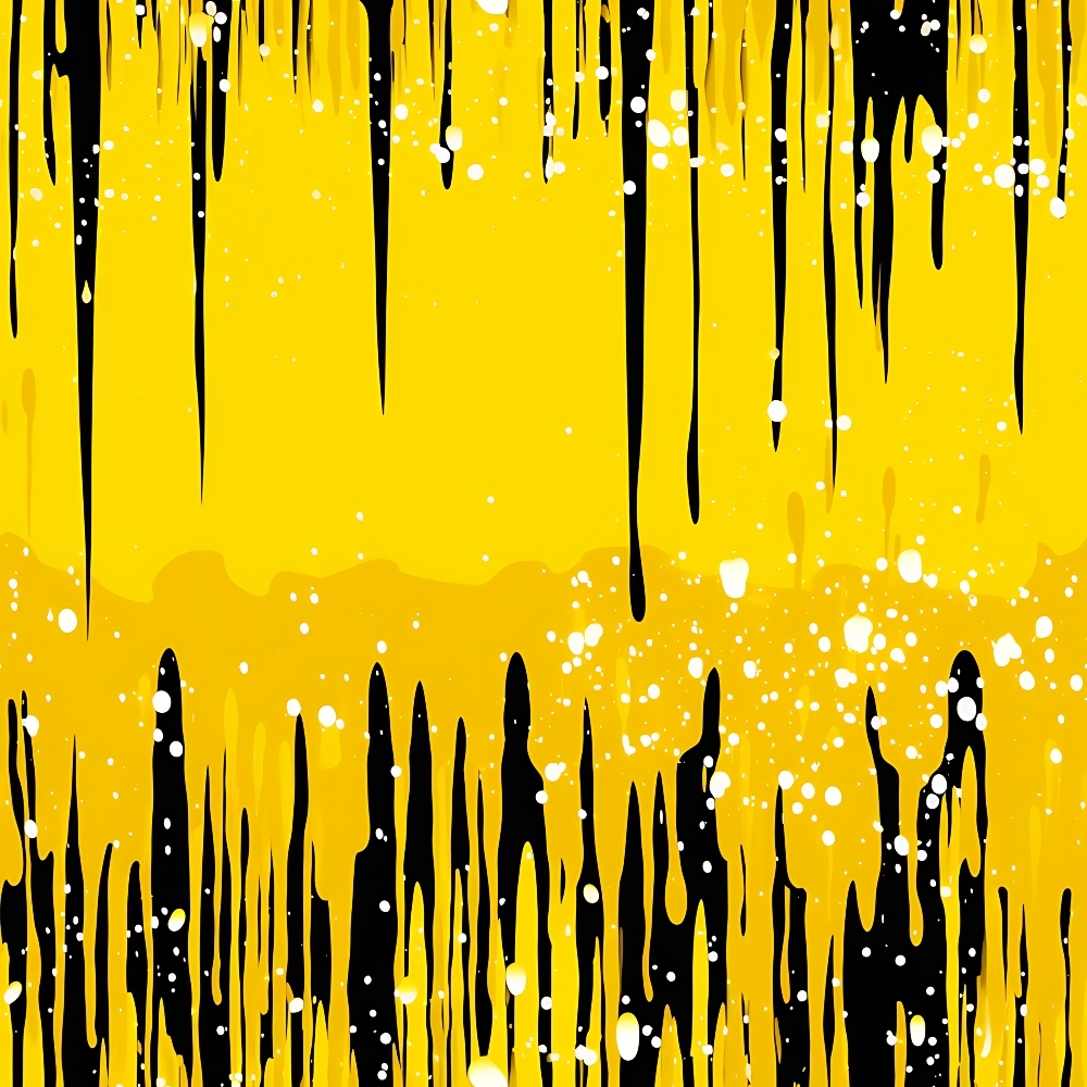 Dripping Yellow Liquid Pattern 5 Minky Fabric
